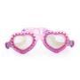 Bling2o - Pink Stone Heart Kids Swim Goggles