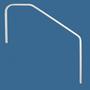 Saftron - 60" Deck to Pool 3 Bend Hand Rail, Beige 1 Saftron - 60" Deck to Pool 3 Bend Hand Rail