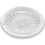 Aquastar - 10 inch Anti-Entrapment Cover with Solid Riser Mud Frame, White